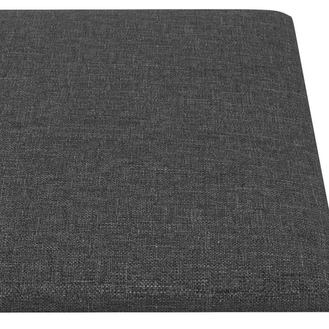 vidaXL Wall Headboard 12 pcs Dark Grey 30 x 15 cm Fabric