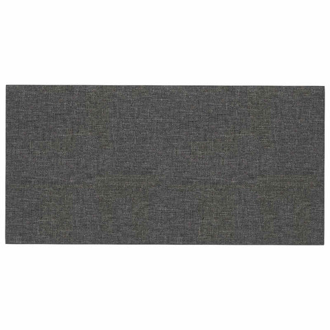 vidaXL Wall Headboard 12 pcs Dark Grey 30 x 15 cm Fabric