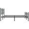 vidaXL Metal Bed Frame without Mattress with Footboard Black 180x200cm