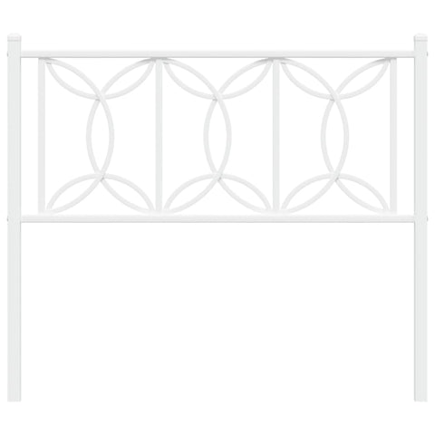 vidaXL Metal Headboard White 100 cm