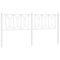 vidaXL Metal Headboard White 180 cm