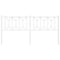 vidaXL Metal Headboard White 180 cm