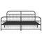 vidaXL Metal Bed Frame without Mattress with Footboard Black 193x203cm
