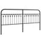 vidaXL Metal Headboard Black 200 cm