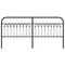 vidaXL Metal Headboard Black 200 cm