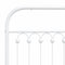 vidaXL Metal Bed Frame without Mattress with Headboard White 120x190cm