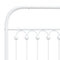 vidaXL Metal Bed Frame without Mattress with Footboard White 183x213cm
