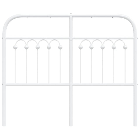 vidaXL Metal Headboard White 120 cm