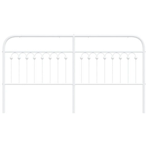 vidaXL Metal Headboard White 180 cm