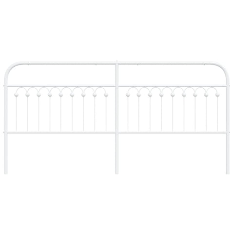 vidaXL Metal Headboard White 193 cm