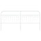 vidaXL Metal Headboard White 193 cm