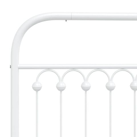 vidaXL Metal Headboard White 193 cm