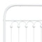 vidaXL Metal Headboard White 193 cm