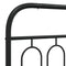 vidaXL Metal Bed Frame without Mattress with Headboard Black 180x200cm