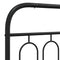 vidaXL Metal Headboard Black 90 cm