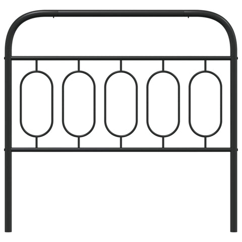 vidaXL Metal Headboard Black 100 cm