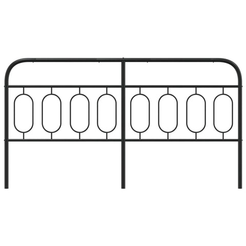 vidaXL Metal Headboard Black 183 cm