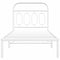 vidaXL Metal Bed Frame without Mattress with Headboard White 90x190cm