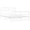 vidaXL Metal Bed Frame without Mattress with Footboard White 140x200cm