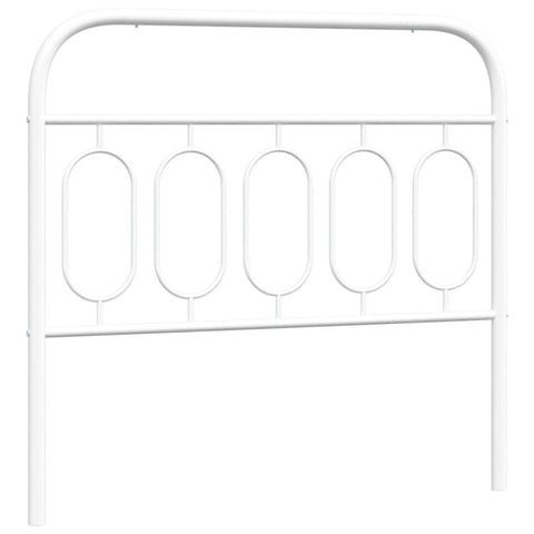 vidaXL Metal Headboard White 107 cm