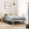 vidaXL Metal Headboard White 107 cm
