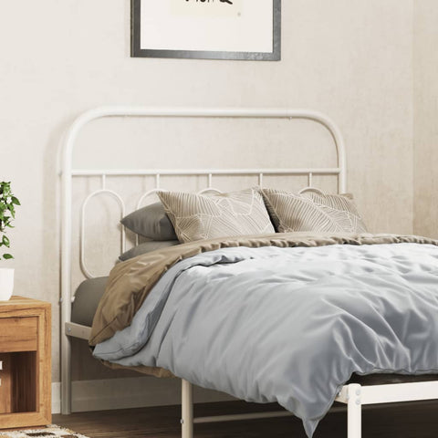 vidaXL Metal Headboard White 107 cm