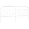 vidaXL Metal Headboard White 200 cm