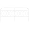 vidaXL Metal Headboard White 200 cm