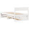 vidaXL Bed Frame without Mattress White 100x200 cm Solid Wood Pine