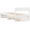 vidaXL Bed Frame without Mattress White 90x190 cm Single Solid Wood Pine