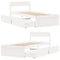 vidaXL Bed Frame without Mattress White 90x190 cm Single Solid Wood Pine