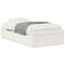 vidaXL Bed Frame without Mattress White 100x200 cm Solid Wood Pine