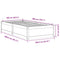 vidaXL Bed Frame without Mattress White 100x200 cm Solid Wood Pine