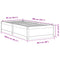 vidaXL Bed Frame without Mattress White 90x200 cm Solid Wood Pine