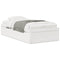 vidaXL Bed Frame without Mattress White 90x190 cm Single Solid Wood Pine