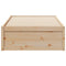 vidaXL Bed Frame without Mattress 75x190 cm Small Single Solid Wood Pine