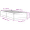 vidaXL Bed Frame without Mattress 75x190 cm Small Single Solid Wood Pine