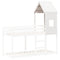 vidaXL Kids' Bed Roof White 60x99x139.5 cm Solid Wood Pine