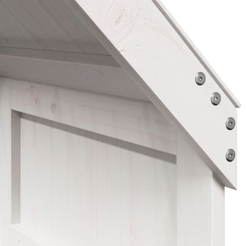 vidaXL Kids' Bed Roof White 60x99x139.5 cm Solid Wood Pine