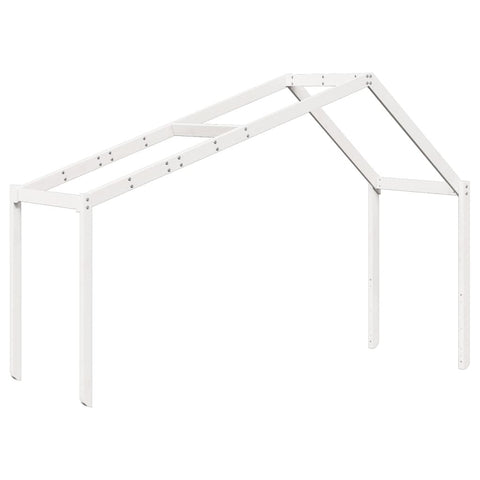 vidaXL Kids' Bed Roof White 213x85.5x144.5 cm Solid Wood Pine