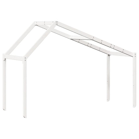 vidaXL Kids' Bed Roof White 213x85.5x144.5 cm Solid Wood Pine