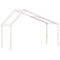 vidaXL Kids' Bed Roof White 213x85.5x144.5 cm Solid Wood Pine