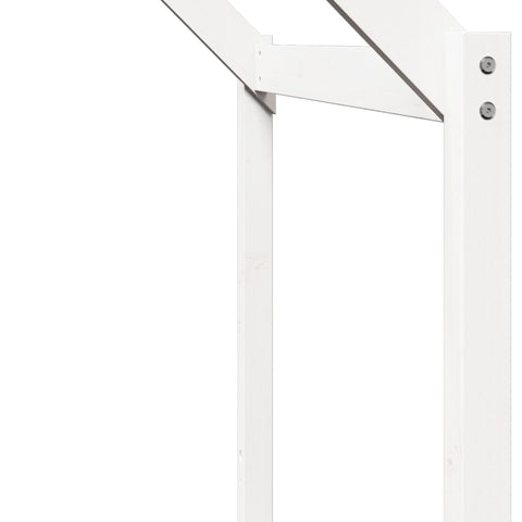 vidaXL Kids' Bed Roof White 213x85.5x144.5 cm Solid Wood Pine
