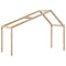 vidaXL Kids' Bed Roof 203x95.5x142 cm Solid Wood Pine