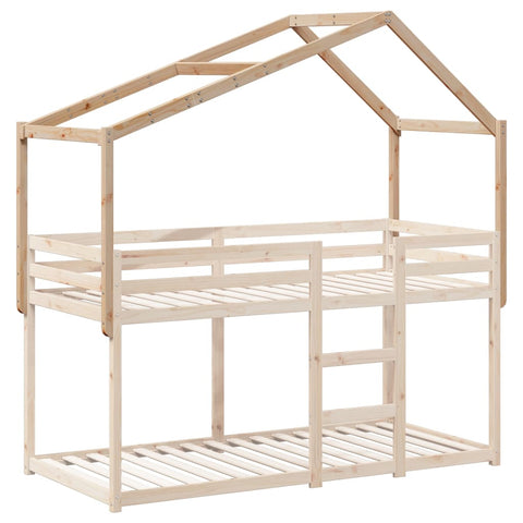 vidaXL Kids' Bed Roof 203x95.5x142 cm Solid Wood Pine