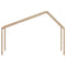 vidaXL Kids' Bed Roof 203x95.5x142 cm Solid Wood Pine