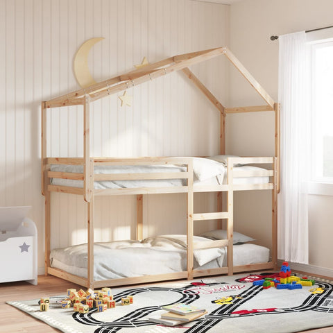 vidaXL Kids' Bed Roof 203x95.5x142 cm Solid Wood Pine