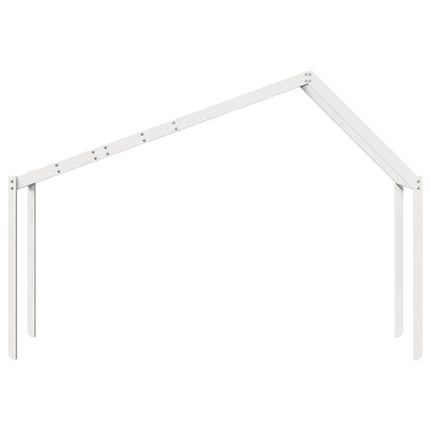 vidaXL Kids' Bed Roof White 203x95.5x142 cm Solid Wood Pine