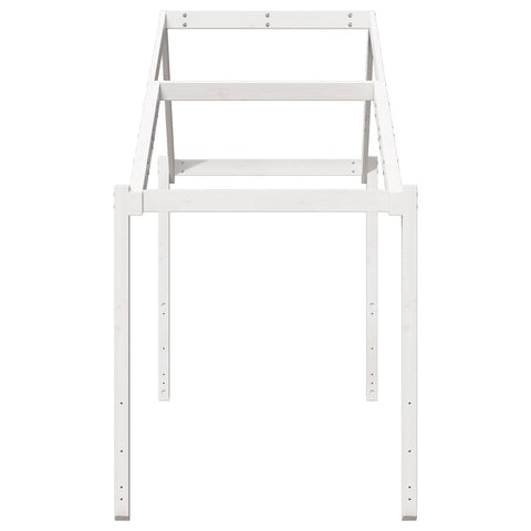 vidaXL Kids' Bed Roof White 203x95.5x142 cm Solid Wood Pine