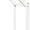 vidaXL Kids' Bed Roof White 203x95.5x142 cm Solid Wood Pine